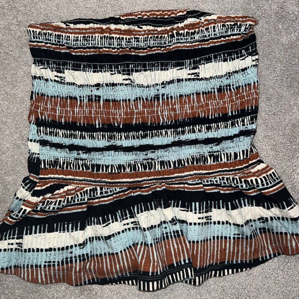 Porridge Clothing Stripe Strapless Top
